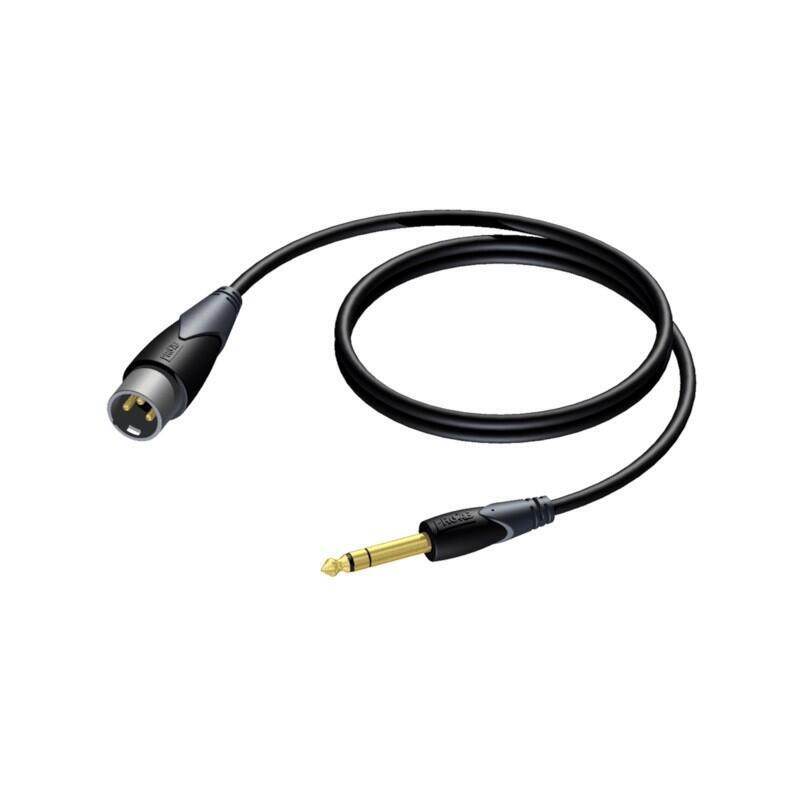 Xlr Male 6,3 Mm Jack Male Stereo 3 M