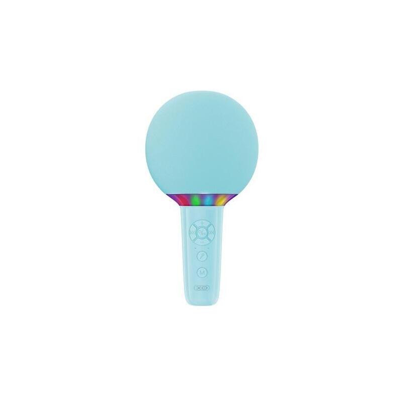 Xo Be50 Microfono Inalambrico - Karaoke - 5w - Bluetooth 5.3 - Iluminacion Led - Autonomia Máxima 3h - Azul