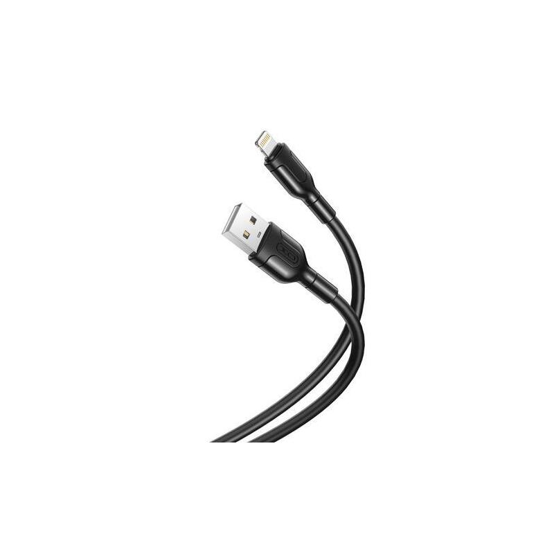 Xo Cable De Conector Lightning - Longitud 1 Metro - Carga Y Transmision De Datos De Alta Velocidad - 5v, 21a - Cable De Silicona Suave Y Duradero - Tacto Confortable - Color Negro