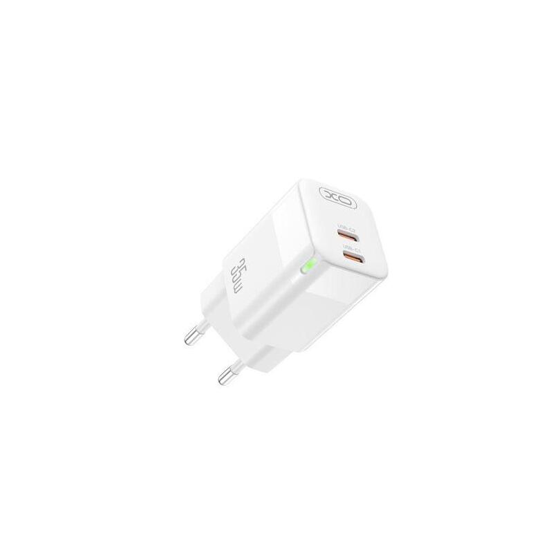 Xo Cargador De Corriente Ce07 35w 2 X Tipo C - Color Blanco
