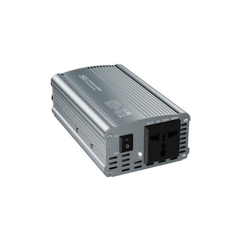 Xo Cz021 Inversor De Corriente - Potencia 500w - 12v A 220v - Frecuencia 50hz - Eficiencia 80% - Carcasa De Aluminio -