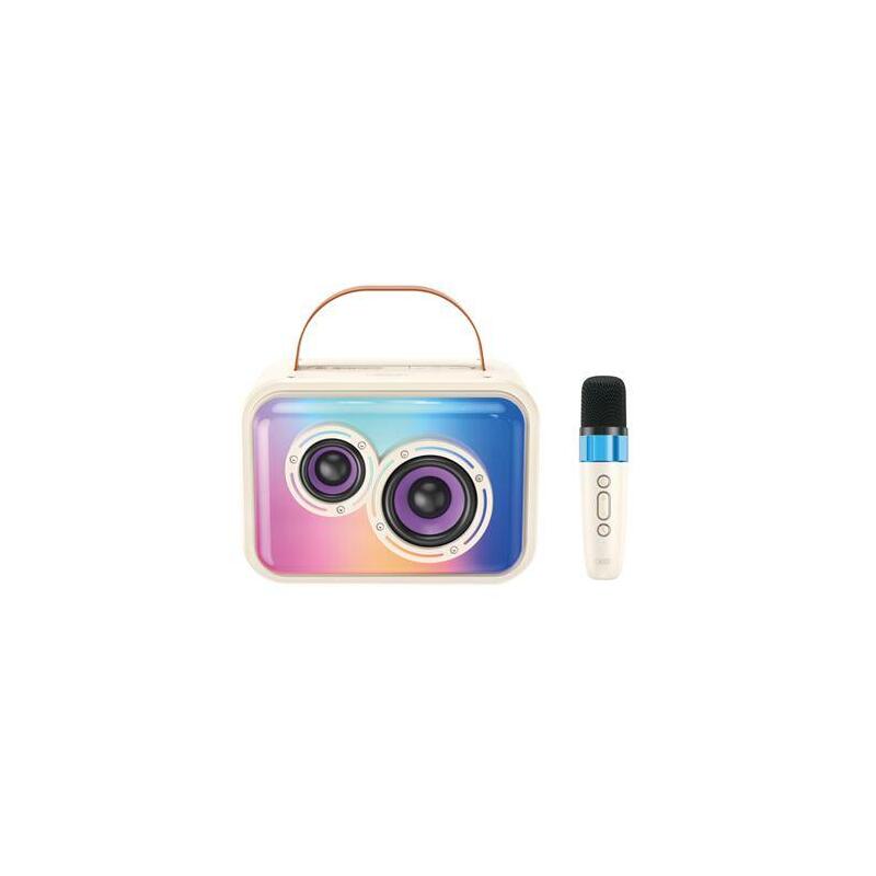Xo F54 Altavoz Karaoke - Bluetooth 5.3 - 20w - Funcion Tws - Microfono Inalambrico - Bateria 1800mah - Blanco