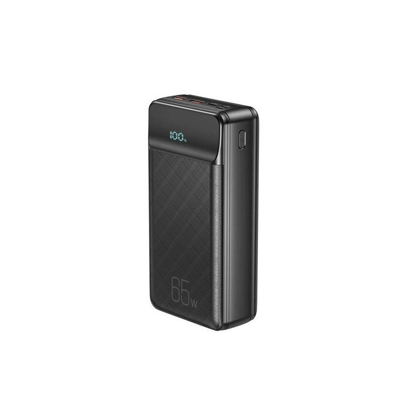Xo Pr201 Powerbank 30000mah - Entrada Usb-C Y Lightning - Salida Usb-A Y Usb-C - 65w - Pantalla Lcd - Negro