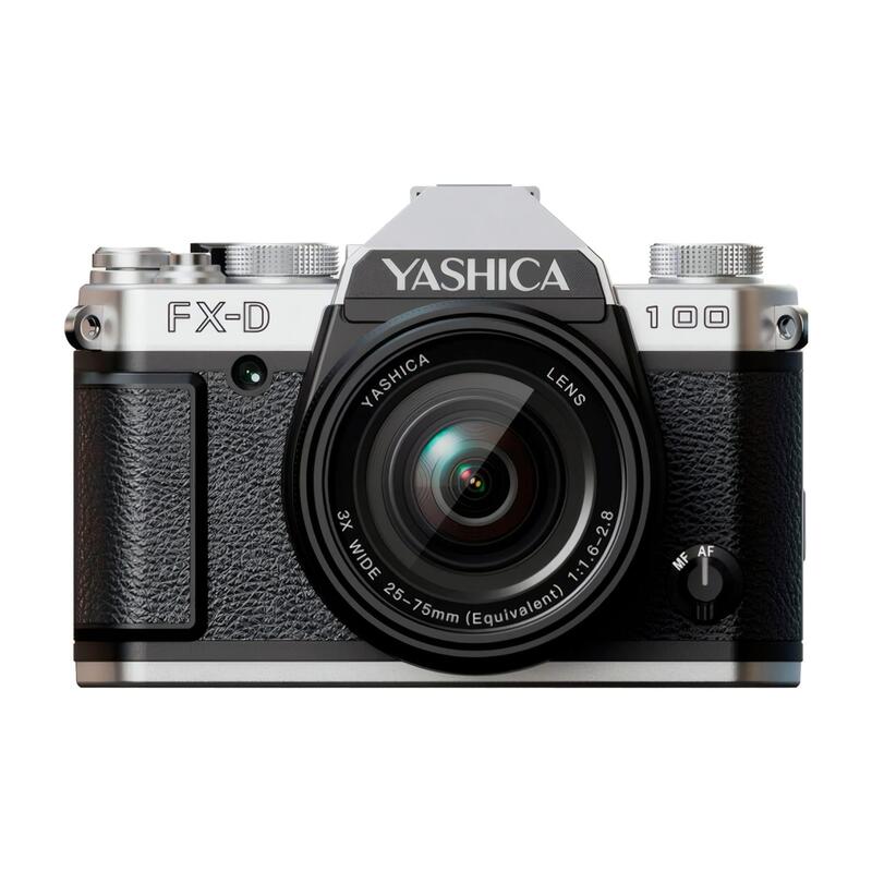 Yashica Fx-D 100 Silver Cámara Digital De Simulación De Película Con Zoom 3x