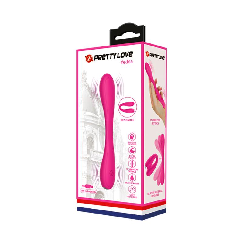 Vibrador Yedda Con Esqueleto Punto G Rosa