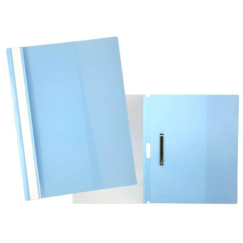 Yes Dossier Con Fastener - Capacidad 30 Hojas A4 - Polipropileno Transparente - Azul