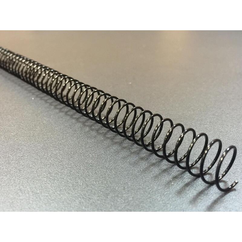 Yosan Espiral Metálica Negra 22 Mm (Paso 50 ) 100 Unidades