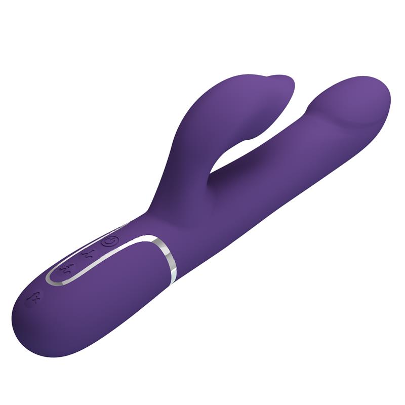 Pretty Love - Zalin Vibrador Rabbit Perlas 4 En 1 Morado