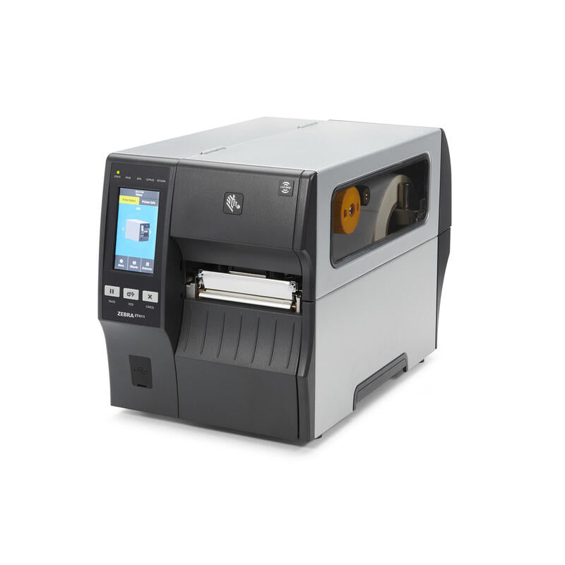Zebra Impresora Zt411 4", 600 Ppp/24 Puntos Por Mm, Cable Euro Y Uk, Serial, Usb,10/100 Ethernet, Bluetooth 4.1/Mfi, Usb Host, Dispensador, Ezpl