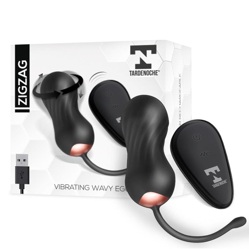 Zigzag Huevo Vibrador Con Control Remoto Usb Función Zigzageante Usb Silicona