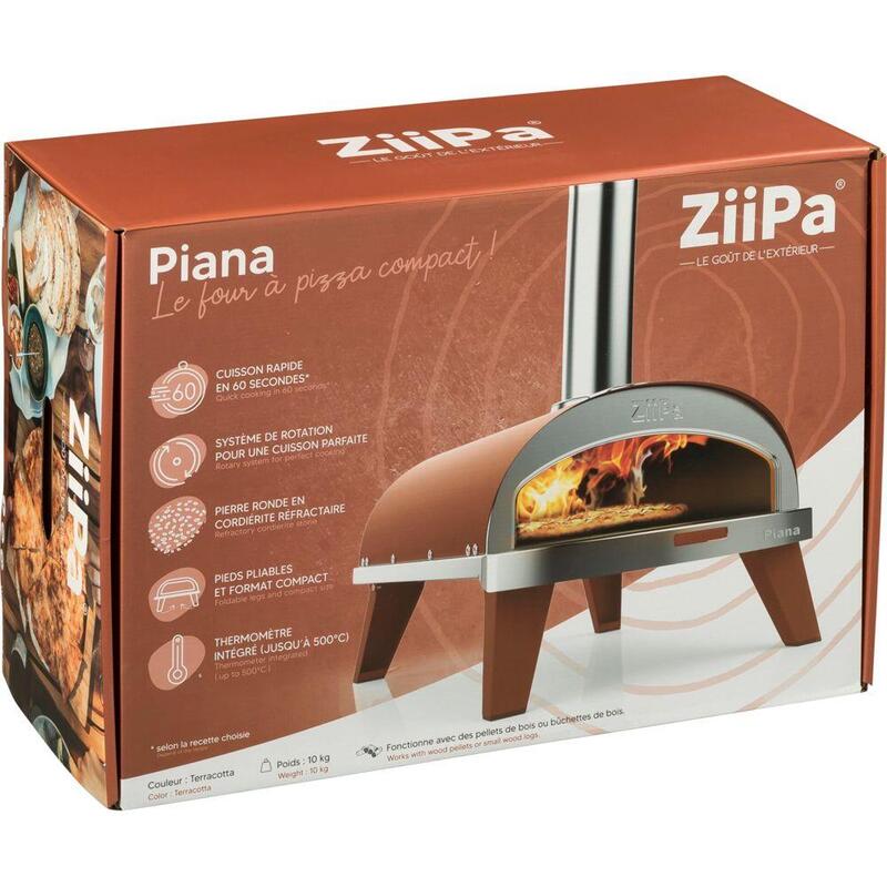 Ziipa Piana Pellet Pizza Oven Terracotta