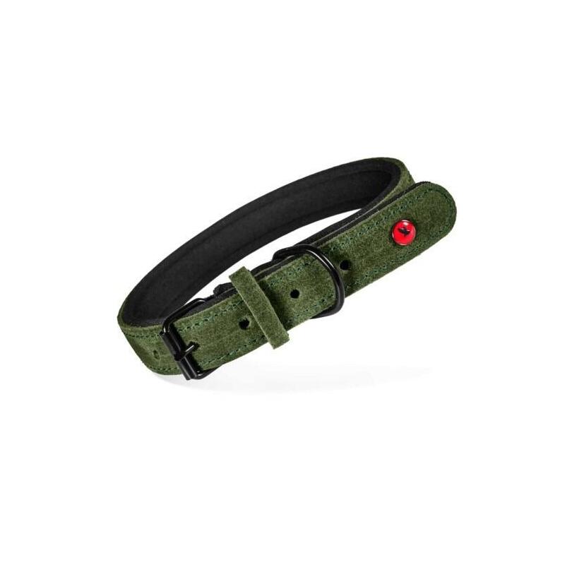 Zolux Collar D/Psa Skórz.Komfort 40cm/16mm Verde