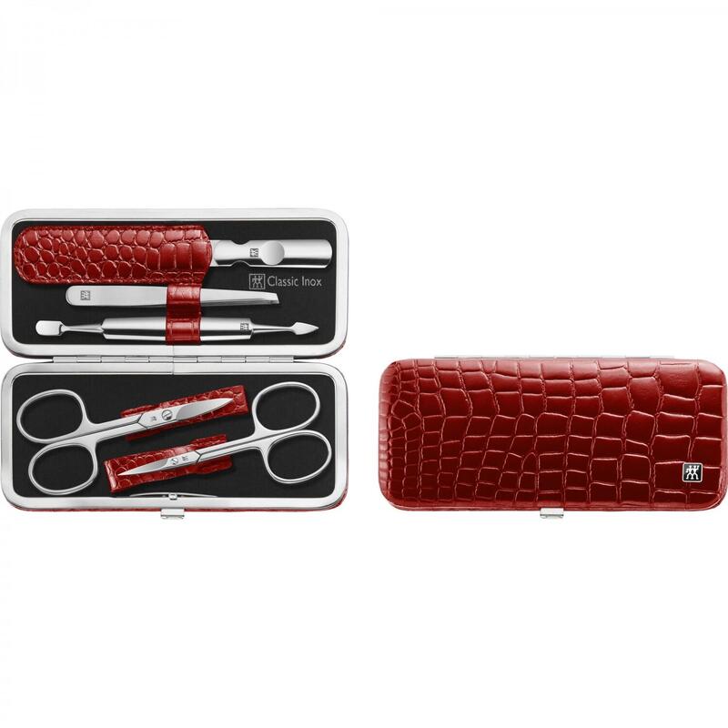 Zwilling Manicure & Pedicure Set 5pcs With Nail Scissors, Leather