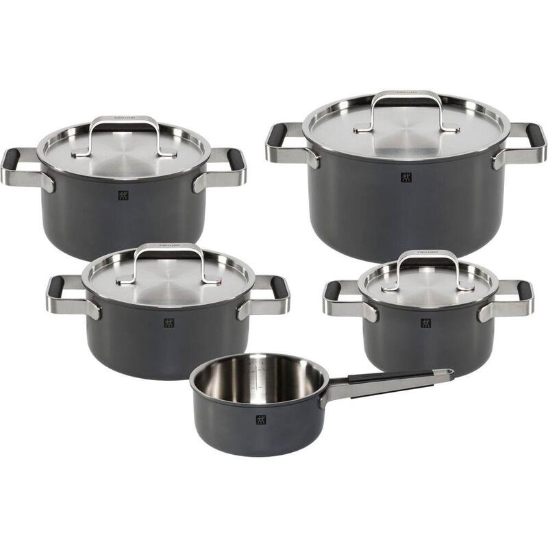 Zwilling Pure Cookware Set 5-Pieces 18/10 Grey