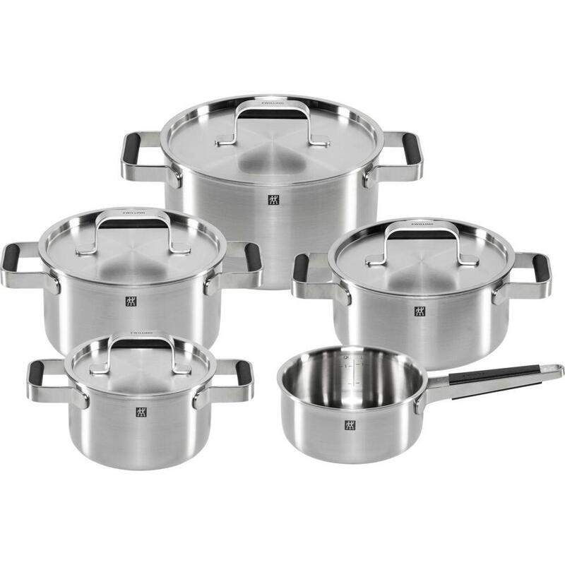 Zwilling Pure Cookware Set 5-Pieces 18/10 Stainless Steel