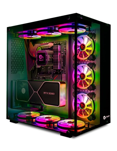 Caja Pc Talius Atx Gaming Cronos Rgb Cristal Templado Usb 3.0