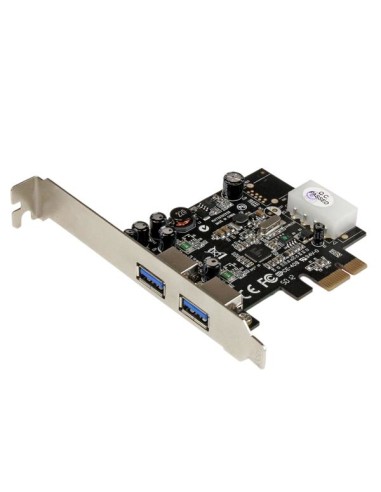 Startech Adaptador Tarjeta Pci Express 2 Puertos Usb 3.0 Con Alimentacion Molex Y Uasp