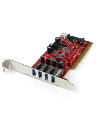 Startech Tarjeta Pci Usb 3.0 Superspeed 4 Puertos Con Conector Lp4 Sataâ 