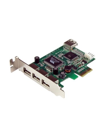 Startech Tarjeta Pci Express Perfil Bajo Usb 2.0 3 Externos Y 1 Interno Pexusb4dp