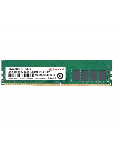 Memoria Ram Transcend ddr4 4gb 2666mhz Cl19 1rx8 512mx8â jm2666hlh-4g