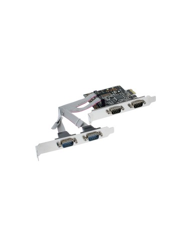 Tarjeta Pcie Pci-express Inline 4 Puertos Serie 9 Pines