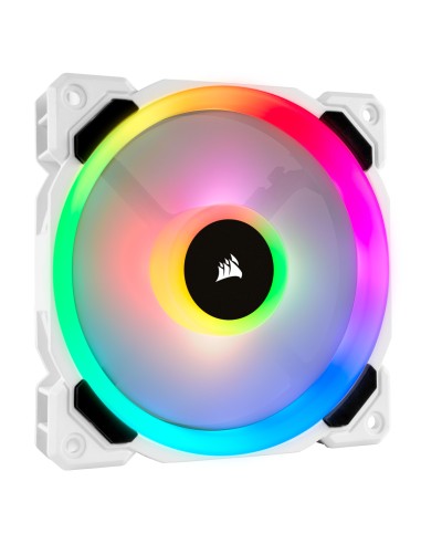 Ventilador Caja Corsair Ll120r Rgb 120mm Dual Light Loop Rgb Led Single Pack Blanco Corsair Co-9050091-ww, Carcasa Del Ordena...