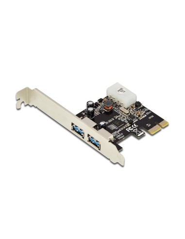 Ewent Pci Express Usb 3.0 Card 2 Ports, Slot Lp Ewent Ew1040, Pcie, Usb 3.1, Negro, Plata