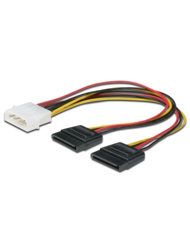 Cable Digitus Corriente Interna Y-splitter 0.2m Ide - 2x Sata 15pin Connector