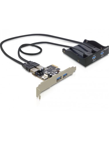 Panel Frontal De Delock 2 X Usb 3.0 + Tarjeta Pci Express 2 X Usb 3.0