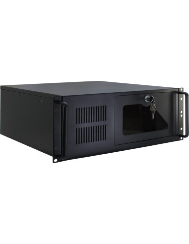 Caja 19 '' Ipc 4u Rack 4u-4088-s 4u-rack, Negro, Sin Fuente De Alimentación, 2xusb2.0