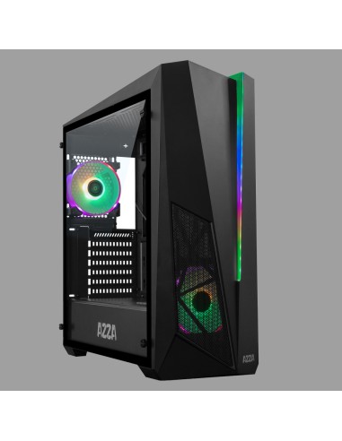 Caja Pc Azza Thor 320dh Rgb Gaming Vidrio Templado Negro