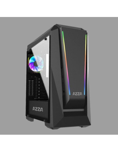 Caja Pc Azza Midi Atx Chroma 410a (b/win) 1x Rgb  Csaz-410a