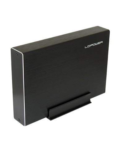 Lc-power Lc-35u3-becrux-c1, Carcasa Para Disco Duro Externo Sata De 3,5", Usb-c, Aluminio, Negro