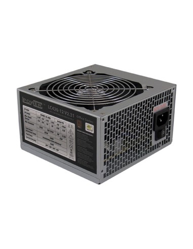 Fuente De Alimentación Lc-power Lc420-12 V2.31, Serie Office, 350w, Ventilador 120mm, Eficiencia Hasta 89,48% Plus Bronze 23...