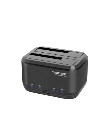 Natec Docking Station Kangaroo Dual 2.5''/3.5'' Hdd Usb 3.0 + Ac Adapter