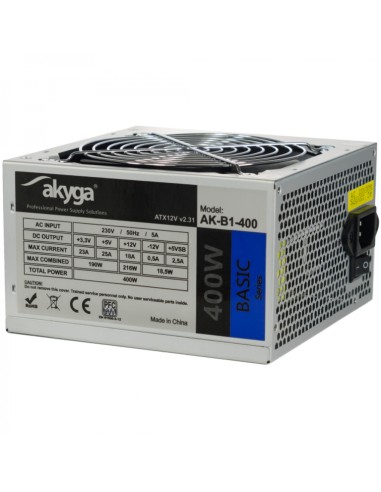 Fuente De Alimentación Akyga Ak-b1-400 400 W Atx Fan12cm P4 3xsata