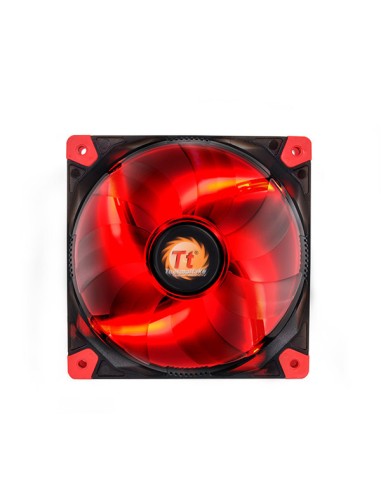 Thermaltake Luna 12 Led Re Carcasa Del Ordenador Ventilador 12 Cm Negro, Rojo, Transparente