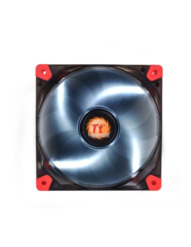 Thermaltake Luna 12 Led White Carcasa Del Ordenador Ventilador 12 Cm Negro, Rojo, Transparente