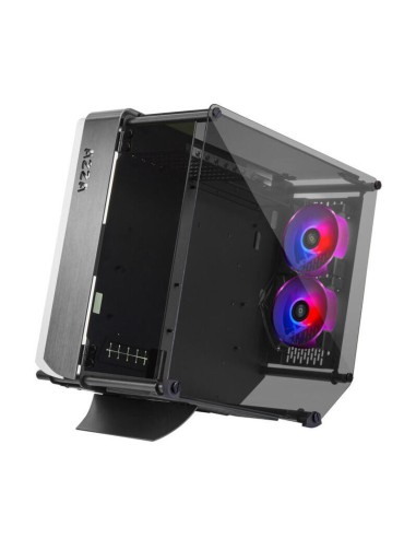 Caja Pc Azza Optima Cube 803 Midi Atx Tower Black Cristal Templado