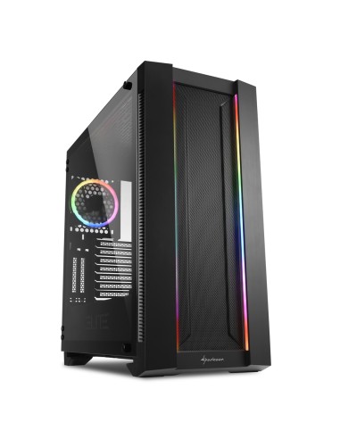 Caja Pc Sharkoon Elite Shark Ca200m, Big-tower-gehäuse Schwarz, Tempered Glass