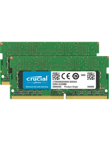 Memoria Ram Crucial 32gb Ddr4 2666 Mt/s Kit 16gbx2 Sodimm 260pin For Mac