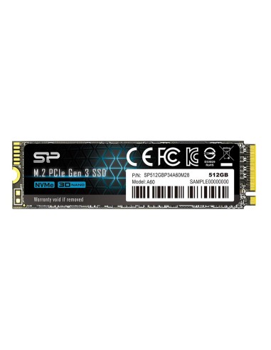 Disco Ssd Silicon Power P34a60 M.2 512 Gb Pci Express Slc Nvme