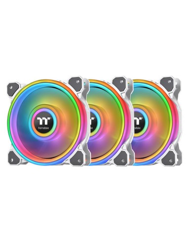 Thermaltake Riing Quad 14 Rgb Radiator Pack 3 Ventiladores Edición Premium Blanco