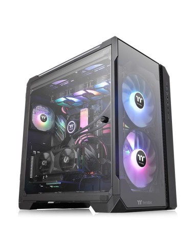 Caja Pc Thermaltake Torre E-atx View 51 Tg Argb Negro 2xven 200mm/1xven 120min Ncluid/3xcristal Templado Ca-1q6-00m1wn-00