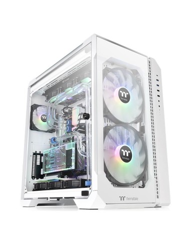 Caja Pc Thermaltake Torre E-atx View 51 Tg Argb Blanco 2xven 200mm/1xven 120min Ncluid/3xcristal Templado Ca-1q6-00m6wn-00