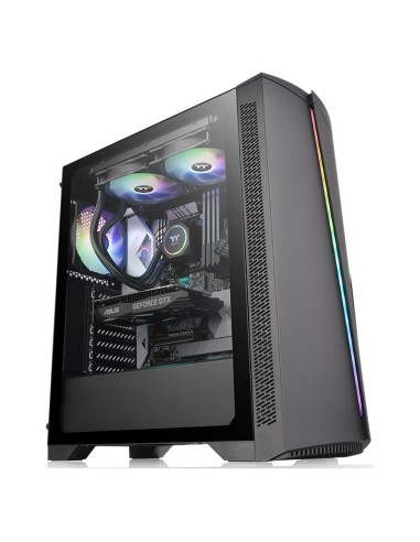 Caja Pc Thermaltake Torre Atx H350 Tg Rgb Negro Cristal Templado/1xvent 120mm Incluido Ca-1r9-00m1wn-00