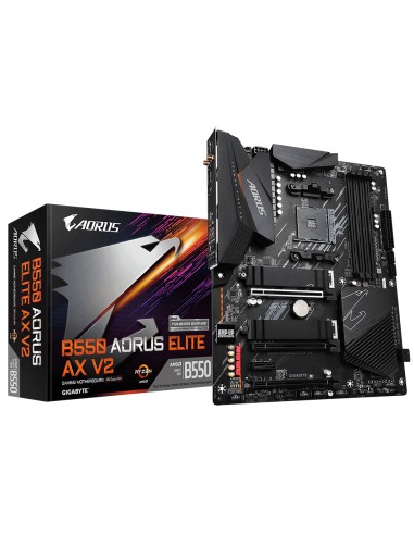 Placa Base Gigabyte B550 Aorus Elite Ax V2 Am4 Ddr4 2xm.2 4xsata Hdmi Atx Mb