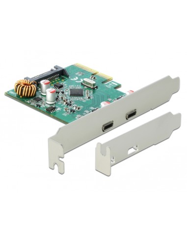 Delock Tarjetas Pci Express X4 -  2 X Usb Type-c Hembra