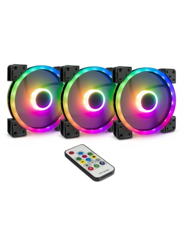 Inter-tech Ventilador 140*140*25 Argus Rgb-fan Set 3 Piezas Rs-14 Retail