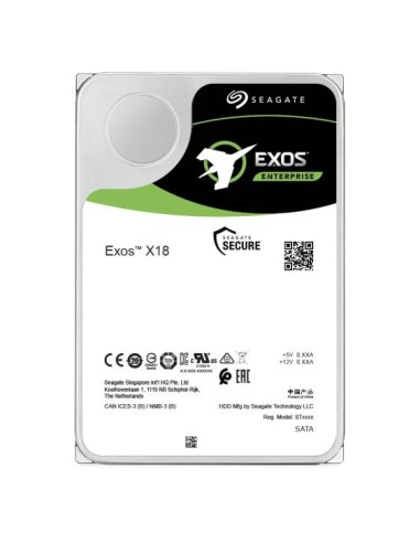 Disco Seagate Exos X18 16tb Hdd 512e/4kn Sata Sed Sata